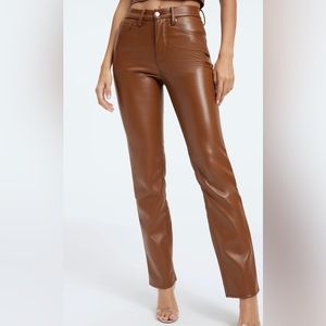 Good American Faux leather pants
